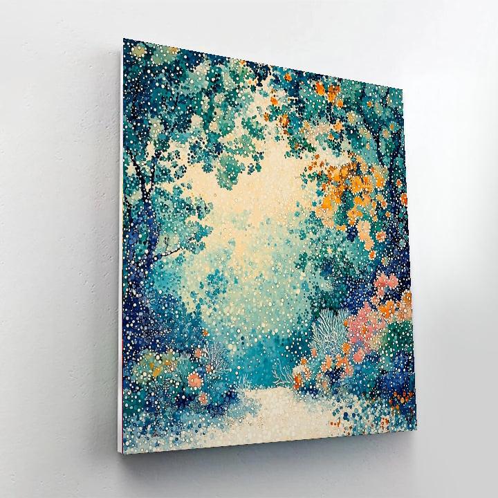 Georges Seurat Inspired Ethereal Oceanic Whispers  Painting Number Kit