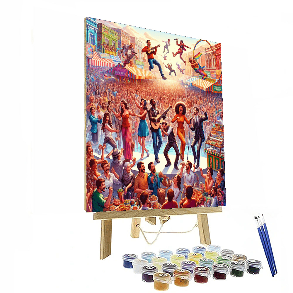 Busker Festival - Canada Paint By Color