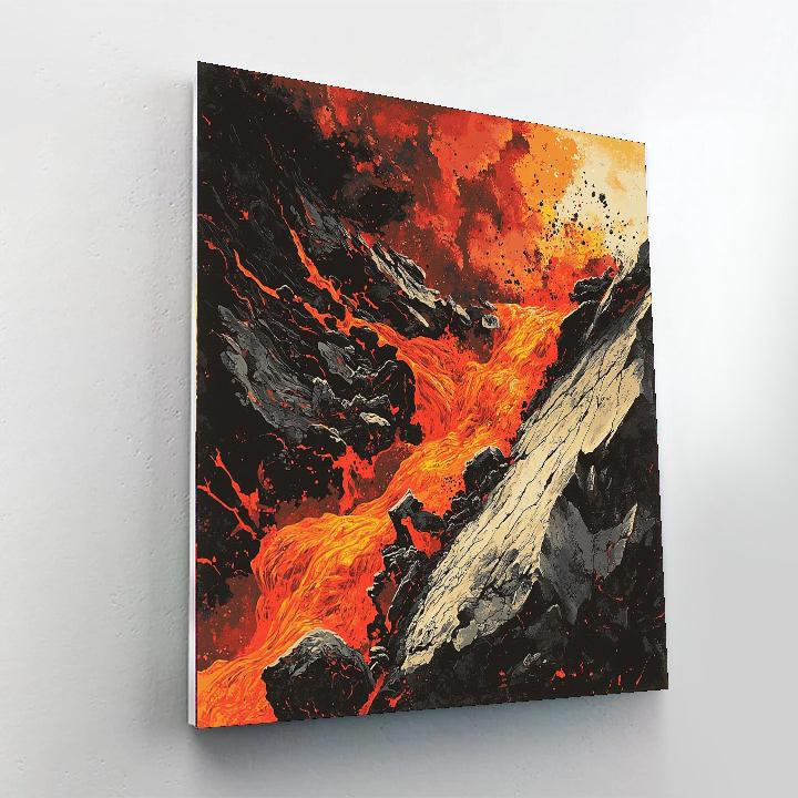 Michelangelo Inspired Celestial Embers Of The Earth  Paint By Color