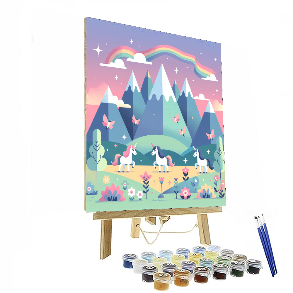 Magical Unicorn Valley Numbered Painting Kits