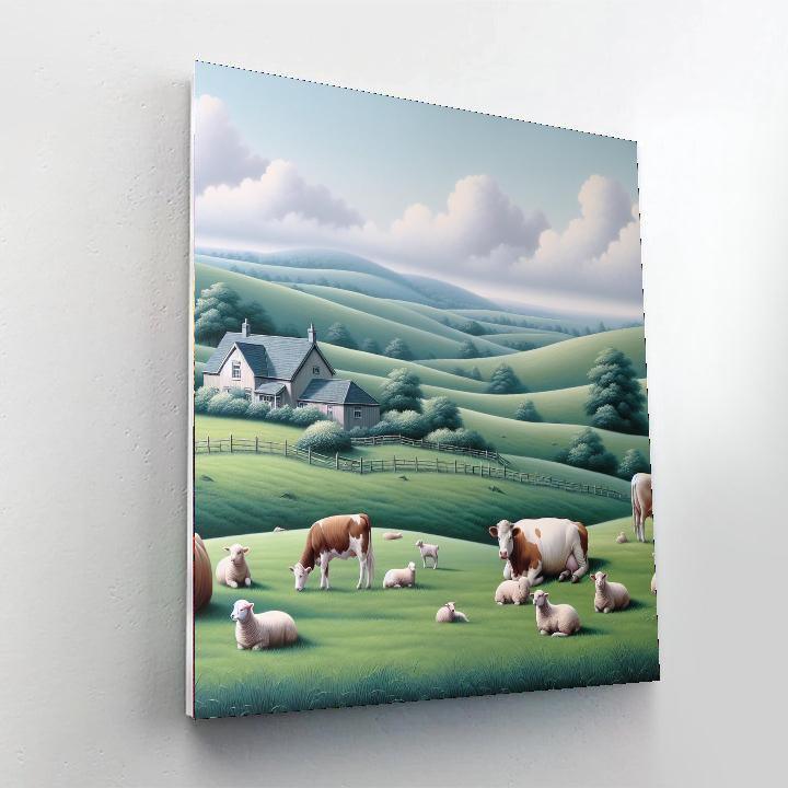 Rural Pasture Bliss Paint By Number