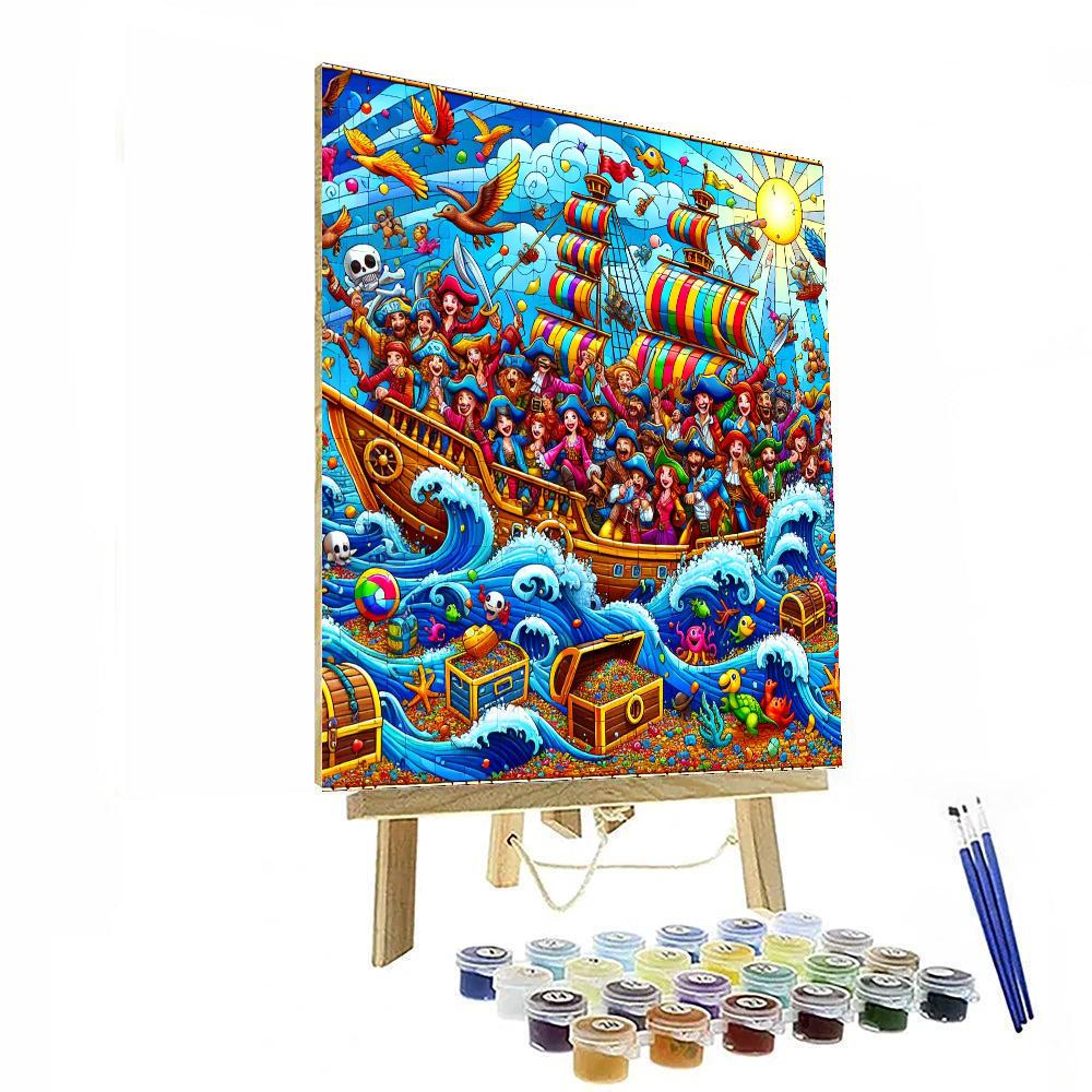 The Happy Pirate Crew DIY Paint By Numbers