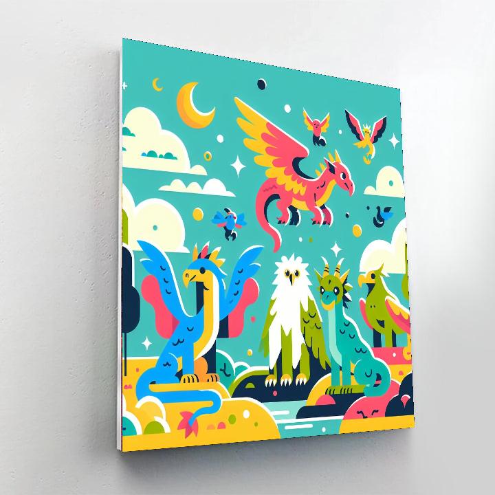 Mystic Creature Encounter Paint By Numbers