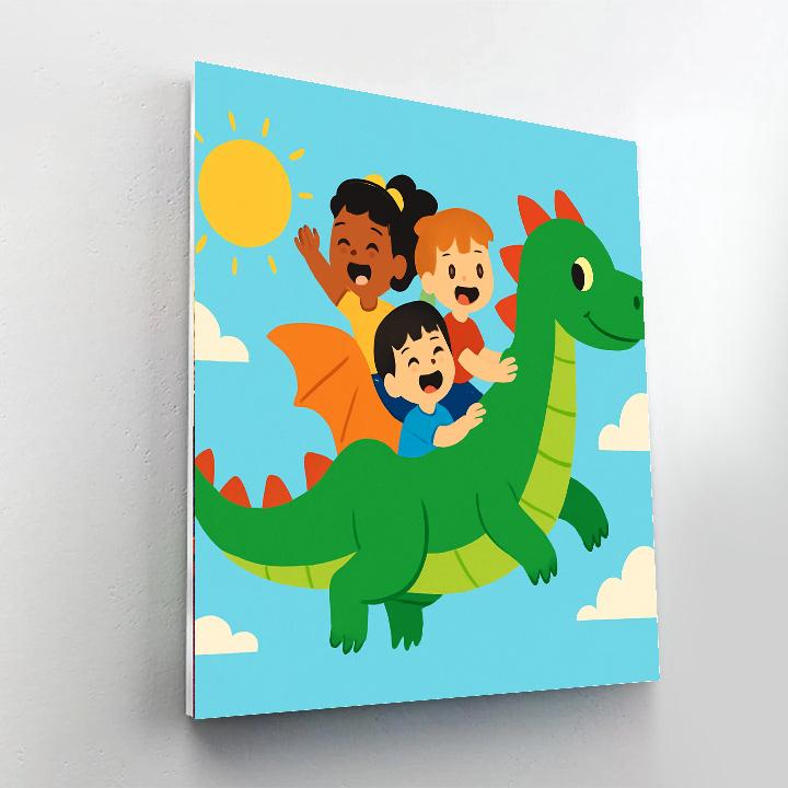 Fantasy Flight Dragon Ride Paint By Number