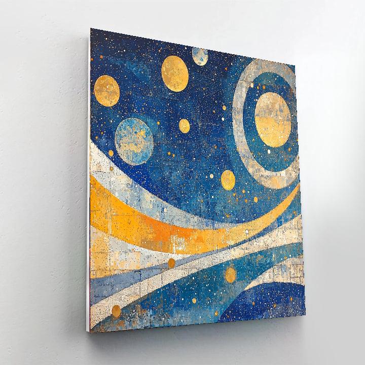 Georges Seurat Inspired Celestial Orbits  Numbered Painting Kits