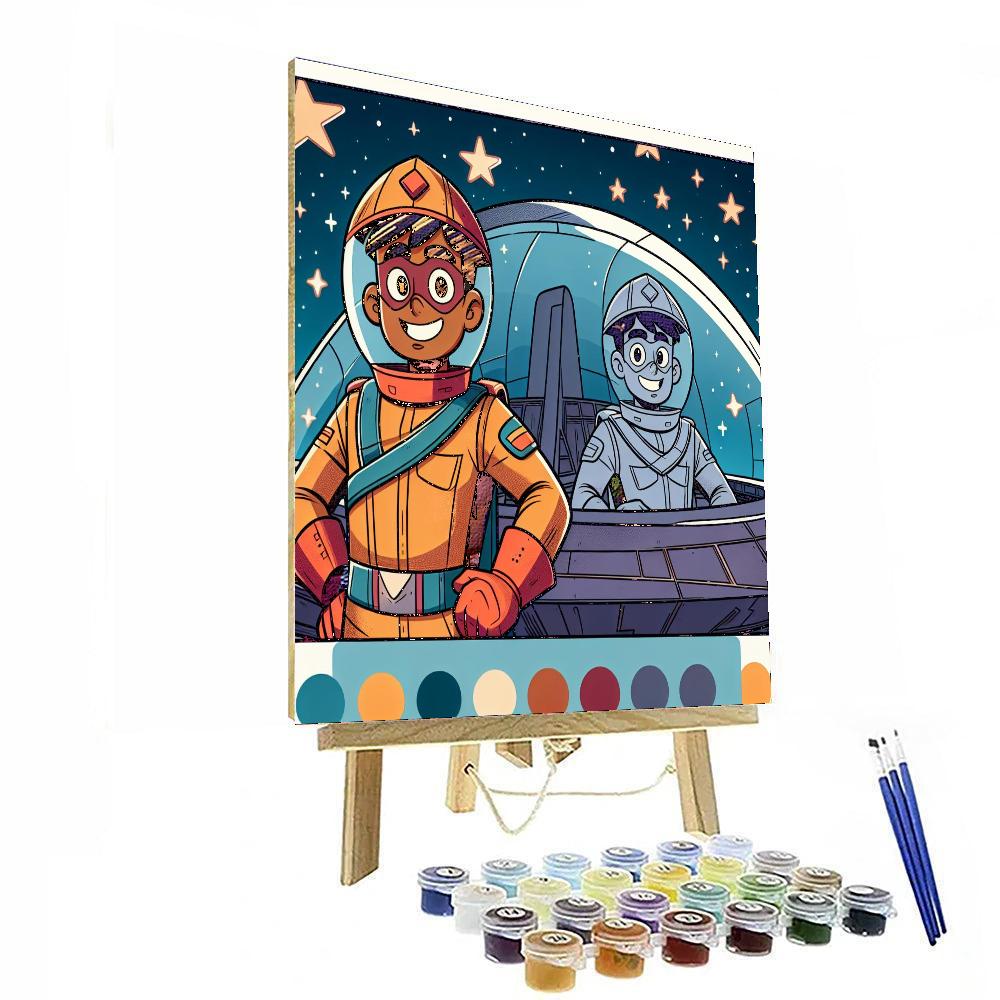 Space Ranger Exploration Painting Number Kit