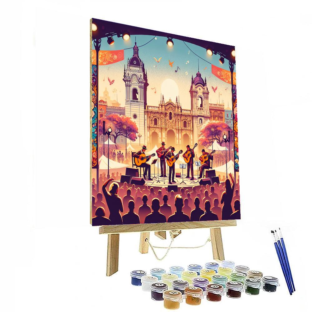 Lima International Guitar Festival - Peru Paint By Numbers Art