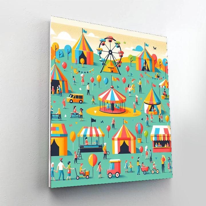 Charming Countryside Fair Paint By Numbers