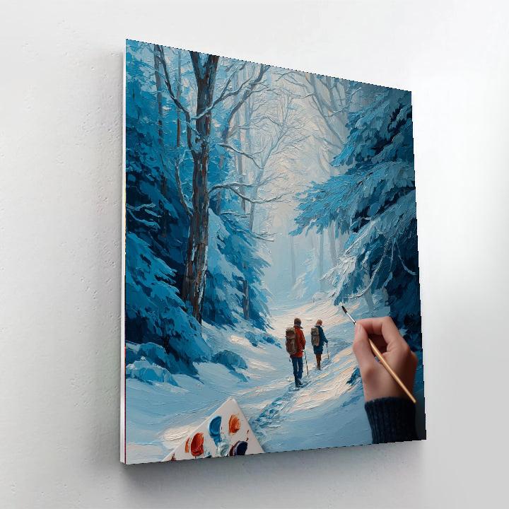 Winter Walks Number Painting
