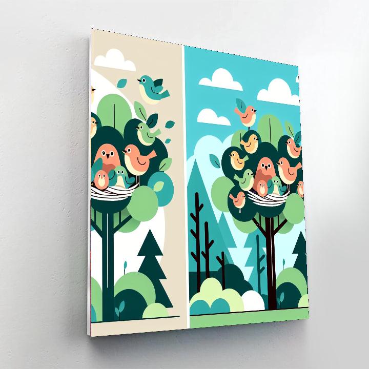 Nature's Nest Numbered Painting Kits