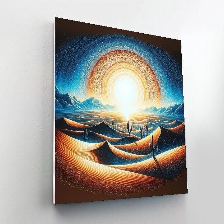 Desert Mirage Landscape Paint By Number