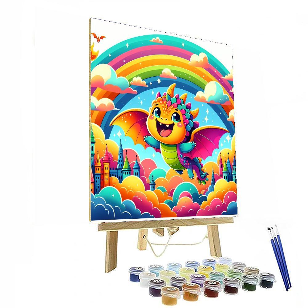 Mythical Dragon Kingdom Paint By Color