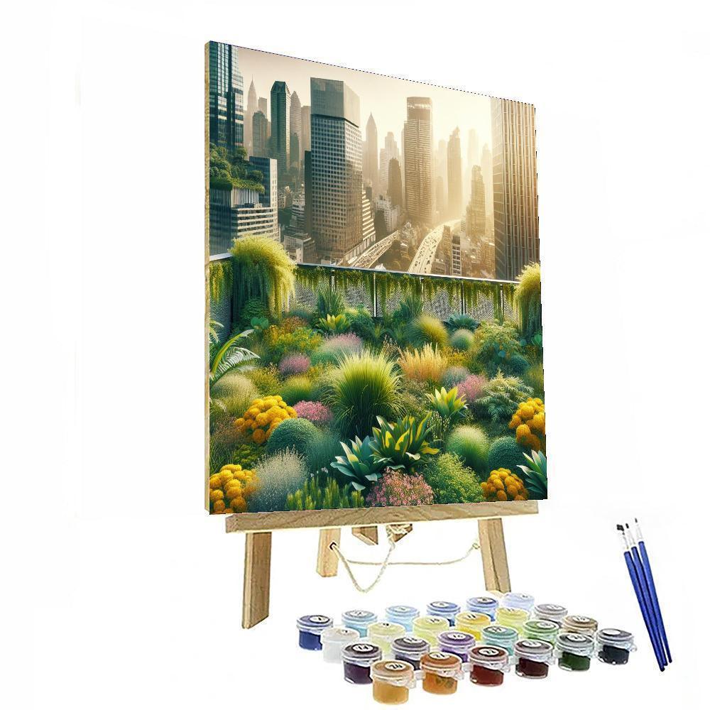 Rooftop Garden Bliss Paint By Number