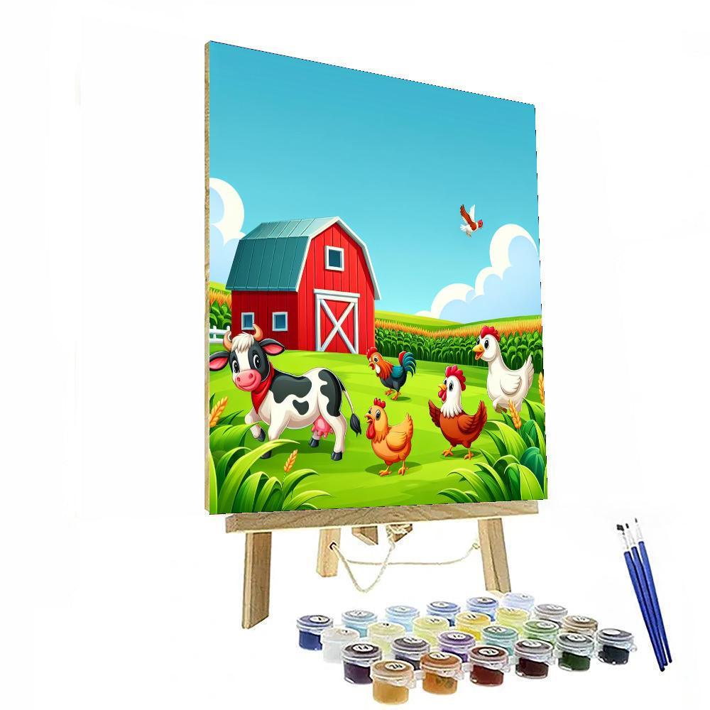 Farmyard Friends Adventure DIY Paint By Numbers