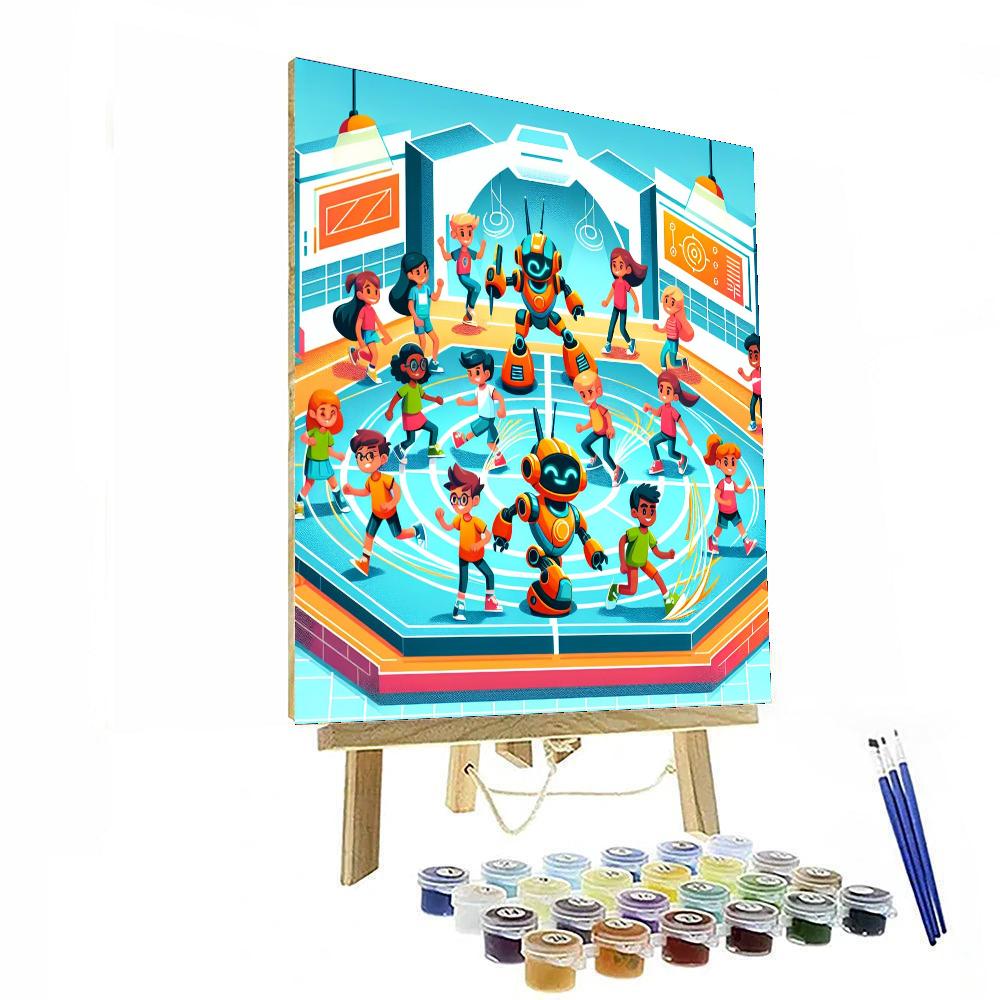 Robotics Battle Arena Painting Number Kit