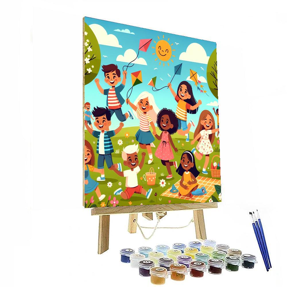 Sunny Park Playtime Paint By Numbers