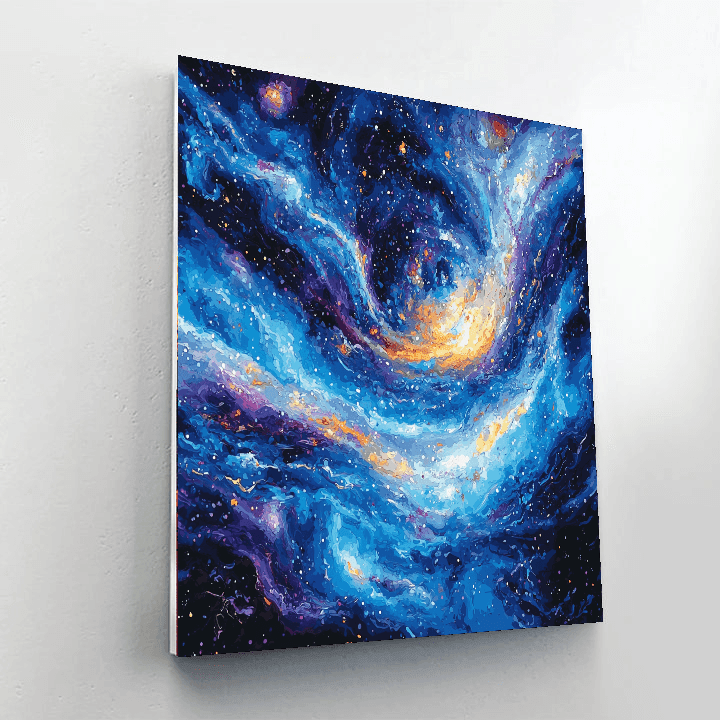 Jackson Pollock Inspired Galaxy Of Colors  Paint By Numbers