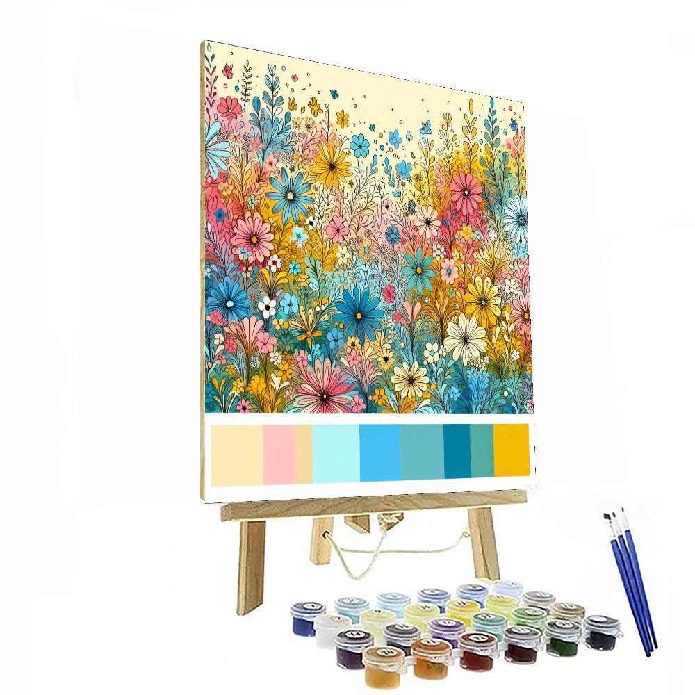 Vibrant Meadow Dancers Paint By Color