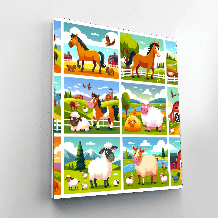 Rustic Ranch Revelry Number Painting