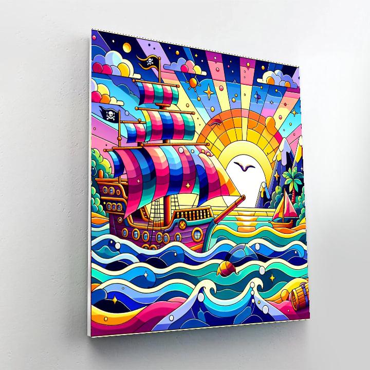 Treasure Island Voyage Paint By Numbers Art