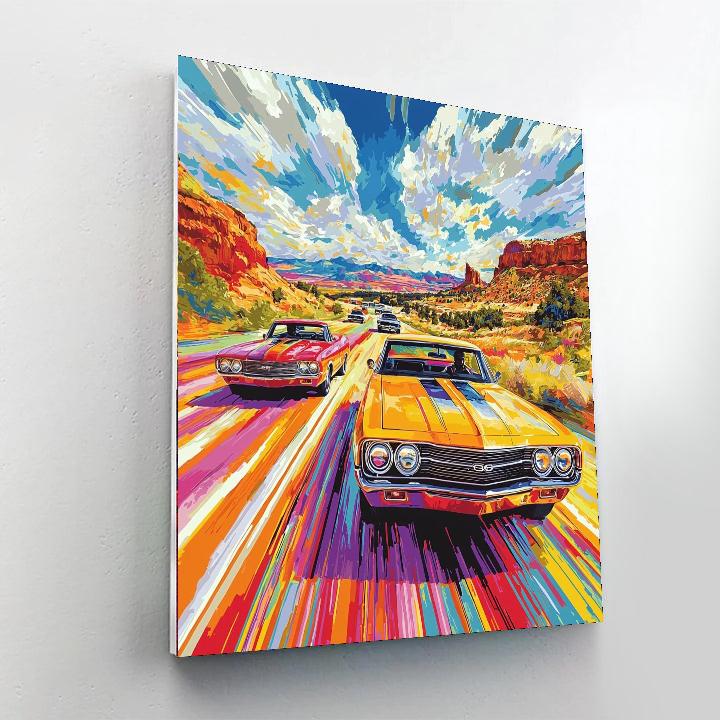 Andy Warhol Inspired The Car Of Dreams  Paint By Numbers