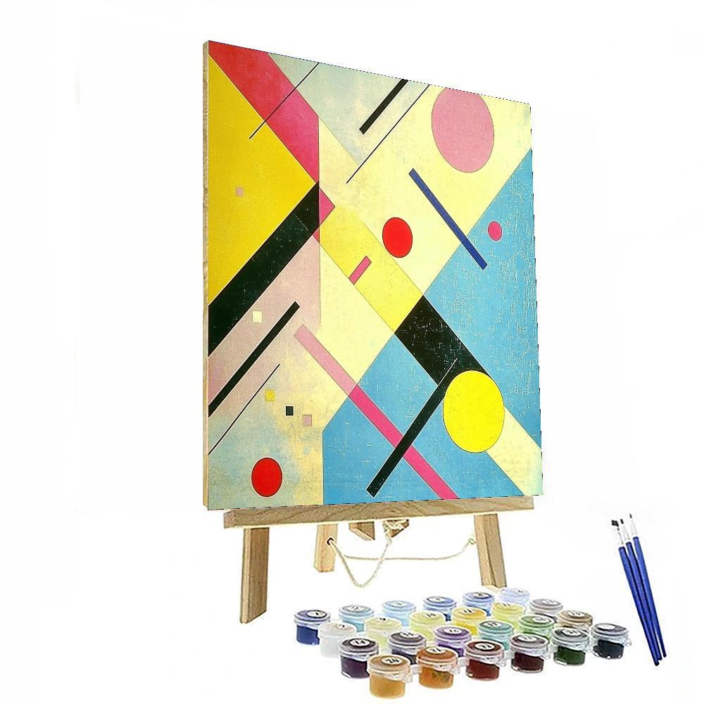 Kazimir Malevich Inspired Energized Abstraction  Paint By Color