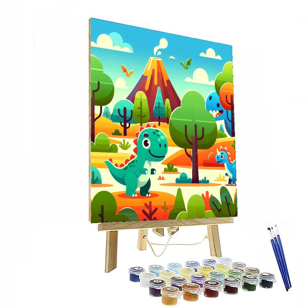 Delightful Dinosaur Discovery Paint By Numbers Kits