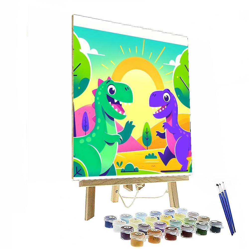 Fun Dinosaur Adventure Paint By Number