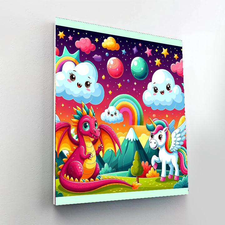 Magical Mystical Creatures Paint By Numbers Art