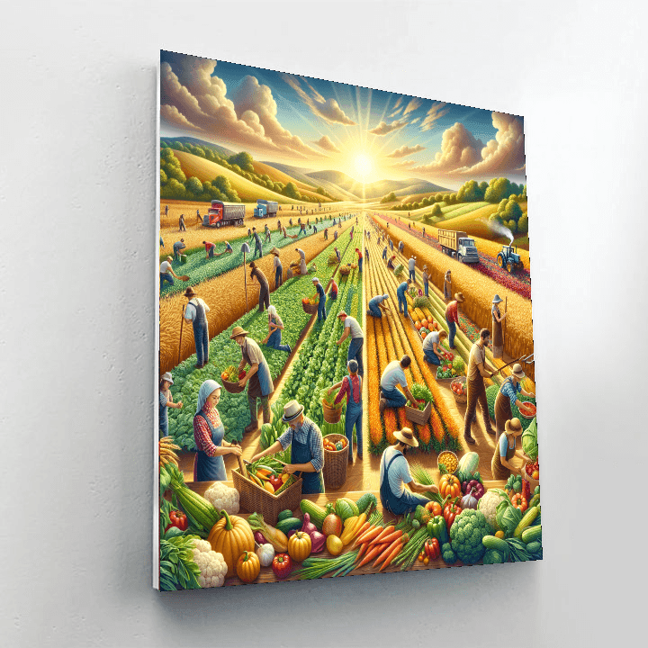 Joyful Farm Harvest Paint By Number