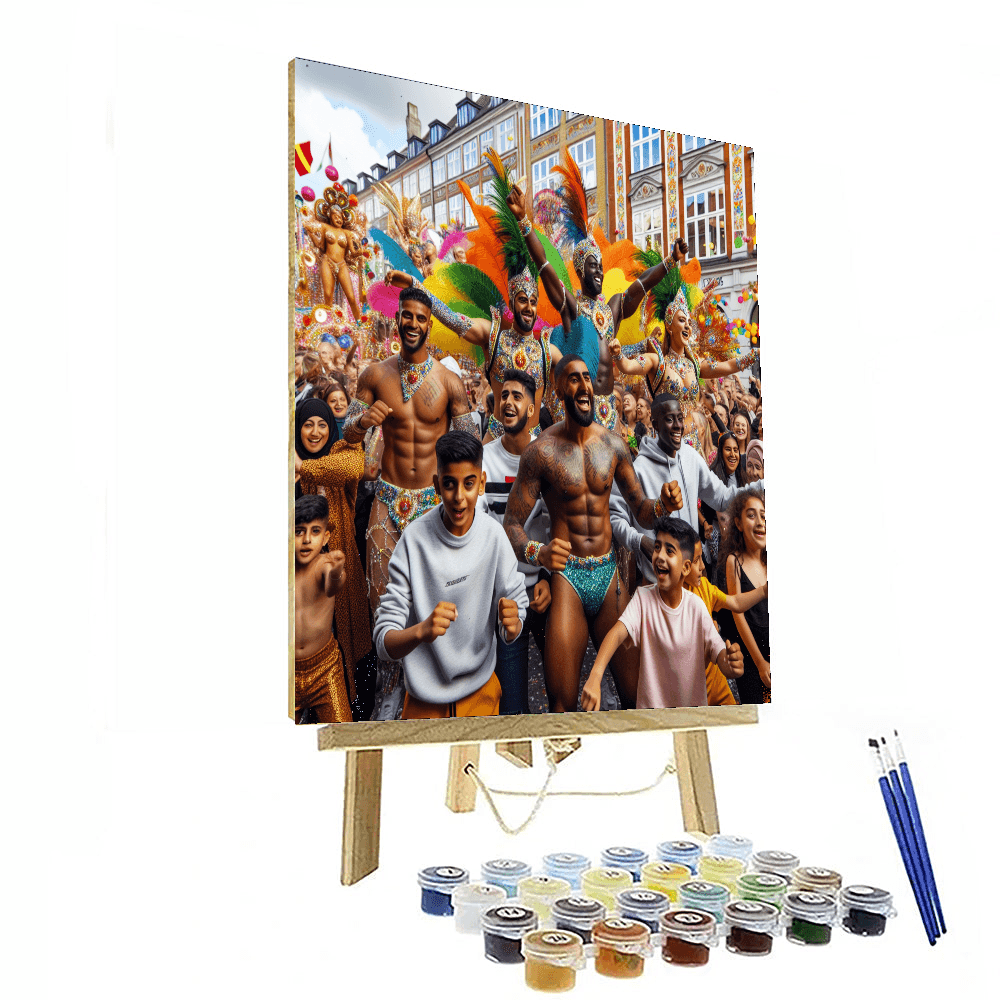 Copenhagen Carnival Number Painting
