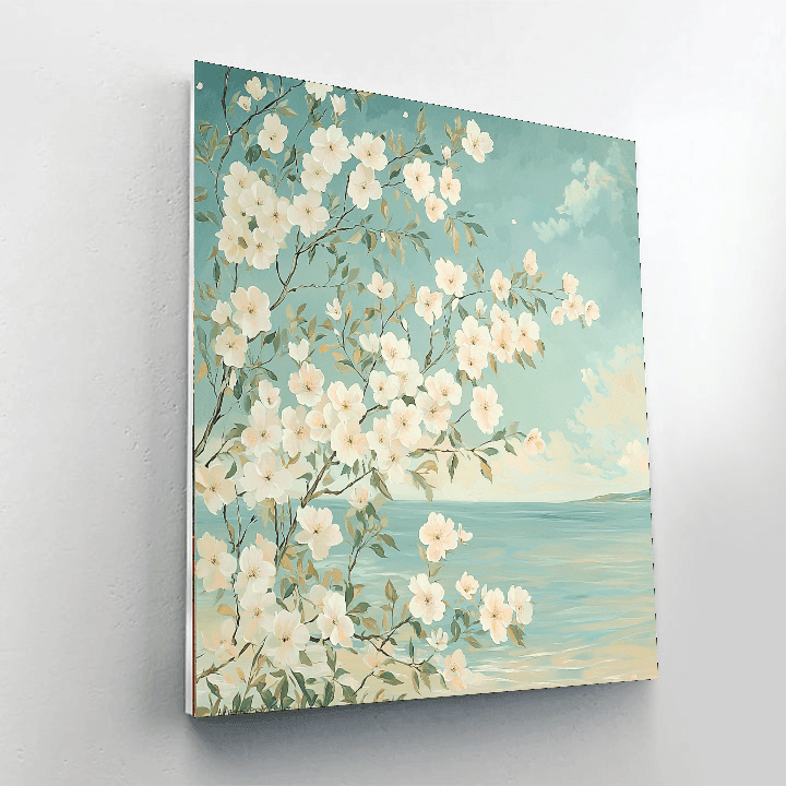 Georgia O'Keeffe Inspired Beneath The Cherry Blossom  Paint By Numbers Kits
