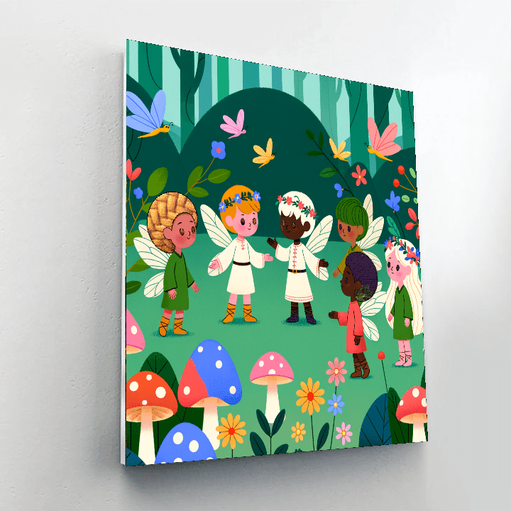 Magical Forest Fairies Paint By Color