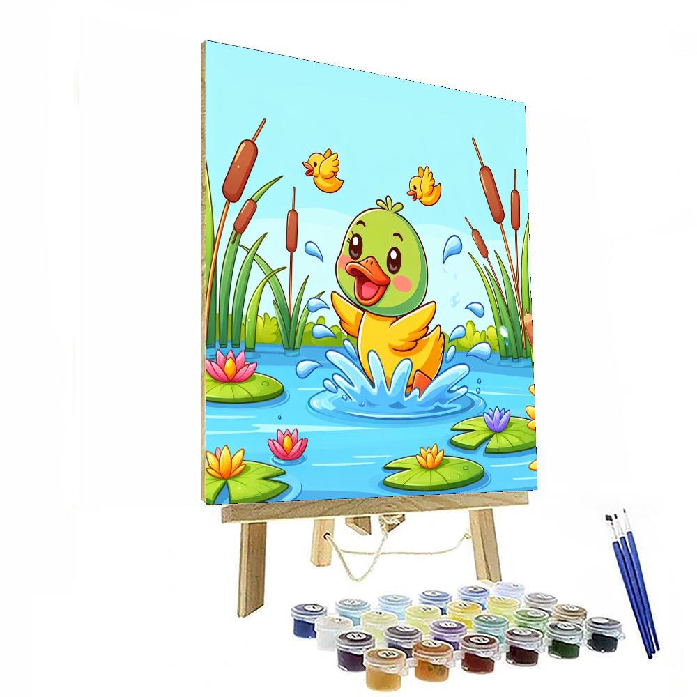 Doodle Ducks Painting Number Kit