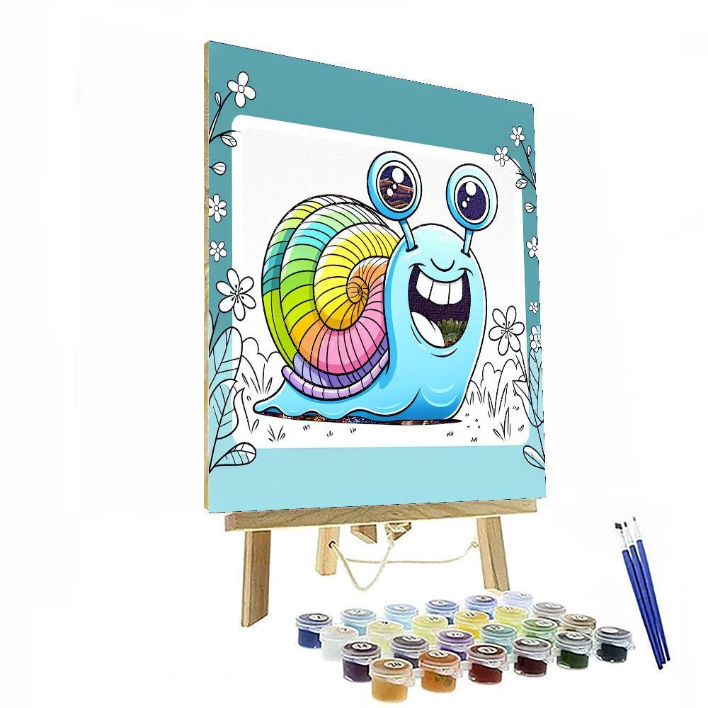Funny Snail Paint By Numbers