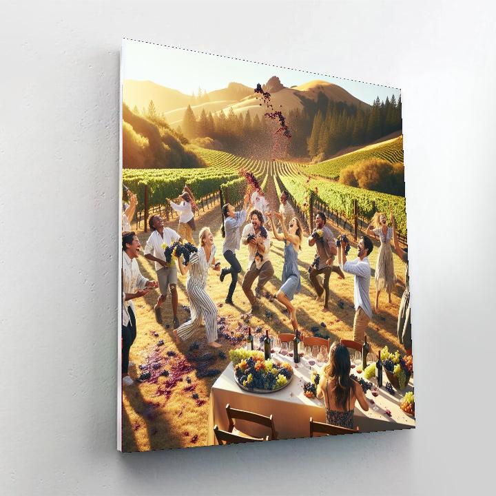 Grape Throwing Festival - Spain Paint By Numbers