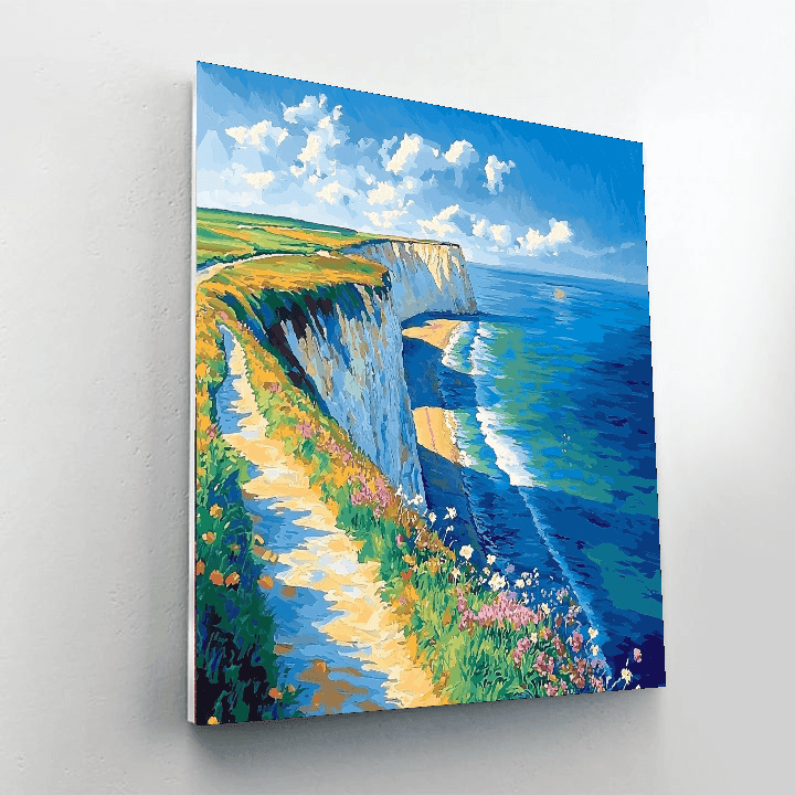David Hockney Inspired Hockney's Coastal View  Painting By Numbers Kit