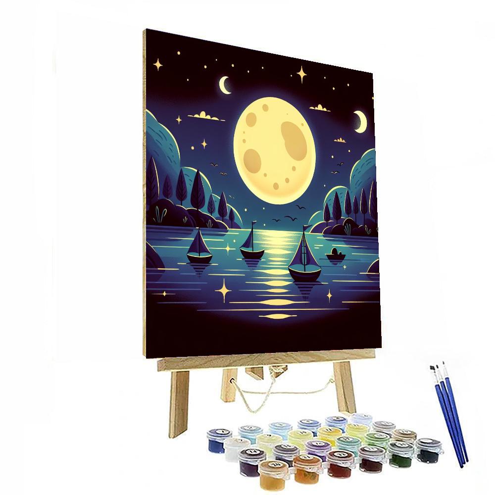 Moonlit Ocean Adventure Numbered Painting Kits