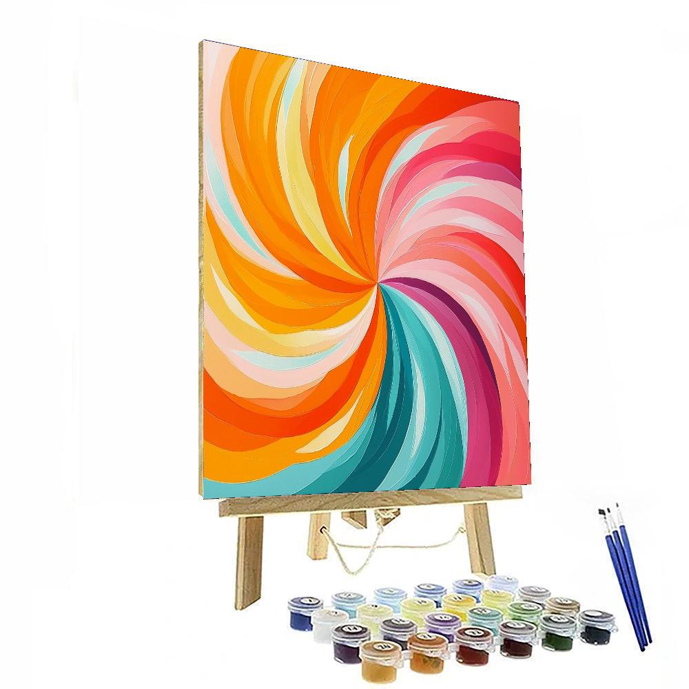 Georges Seurat Inspired Joyful Swirls  Paint By Number