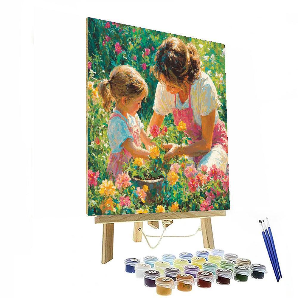 In Mother's Garden DIY Paint By Numbers