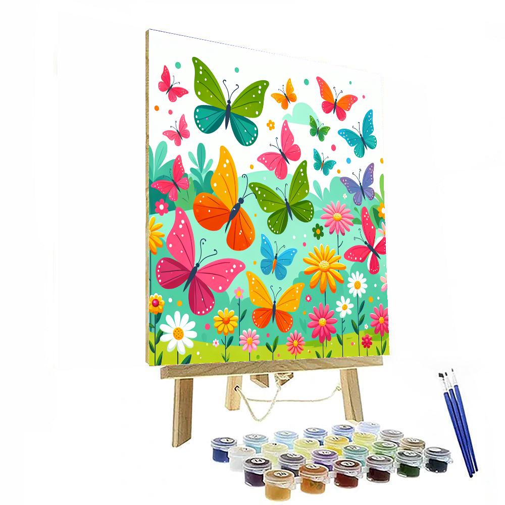 Butterfly Blossom Festival Paint By Color