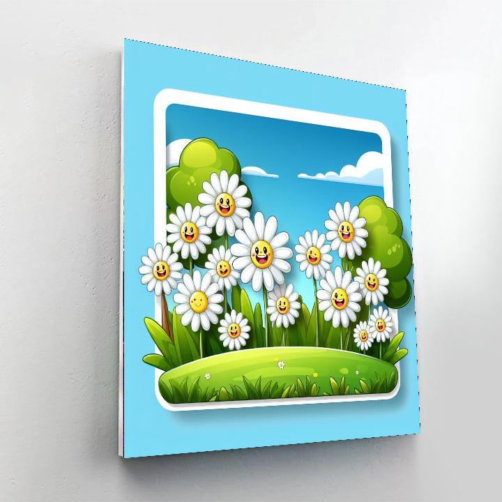 Dandy Daisies Paint By Numbers Art