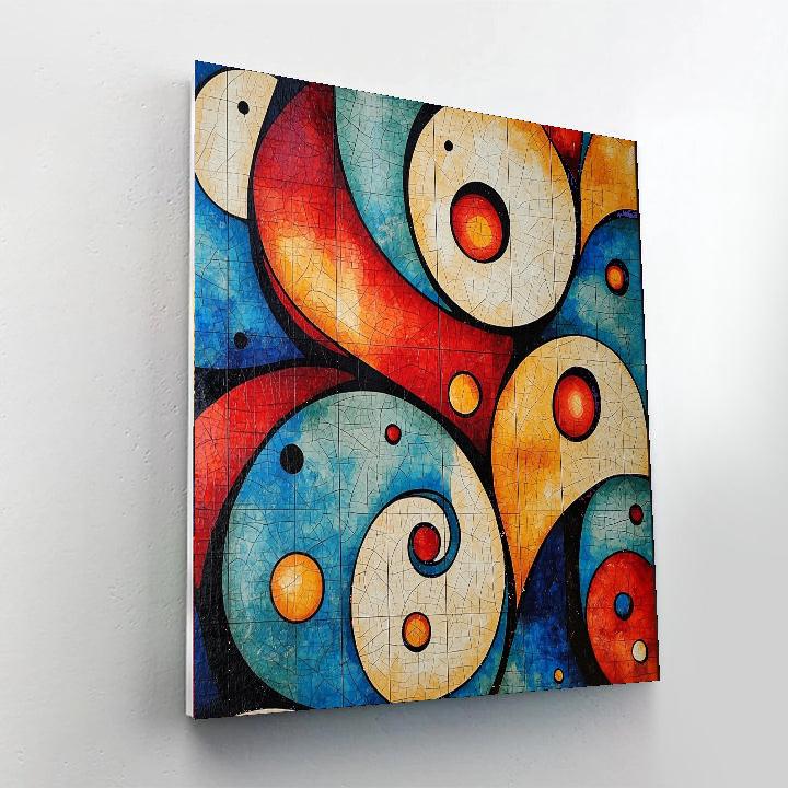 Joan Miró Inspired Whimsical Dreamsphere  Paint By Numbers Art