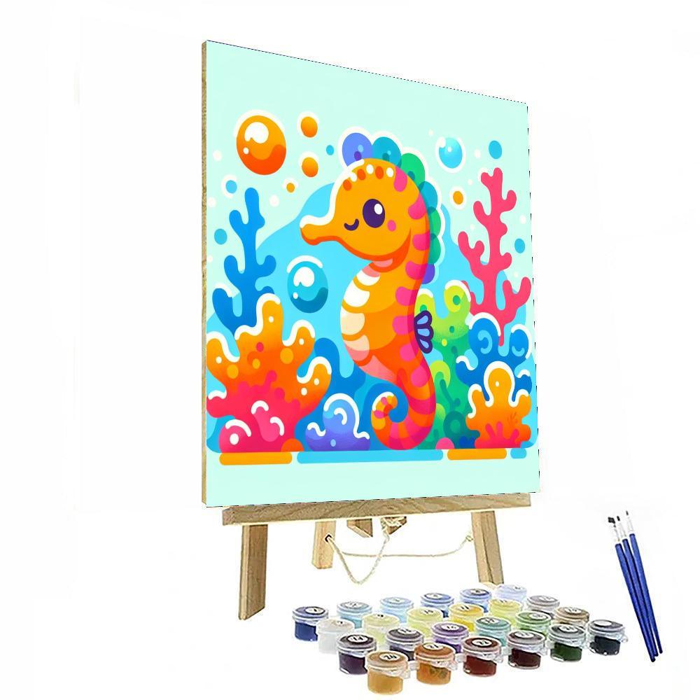 Sweet Seahorse Paint By Numbers Kits