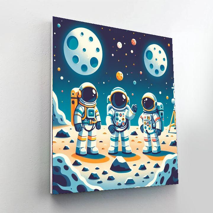 Astronaut Lunar Mission Numbered Painting Kits