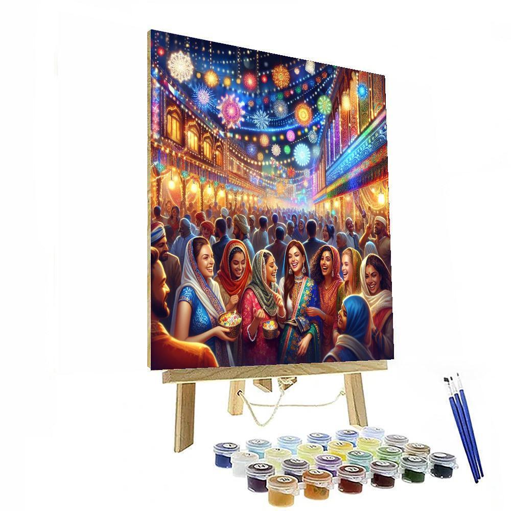 Joyful Festival Lights Paint By Number