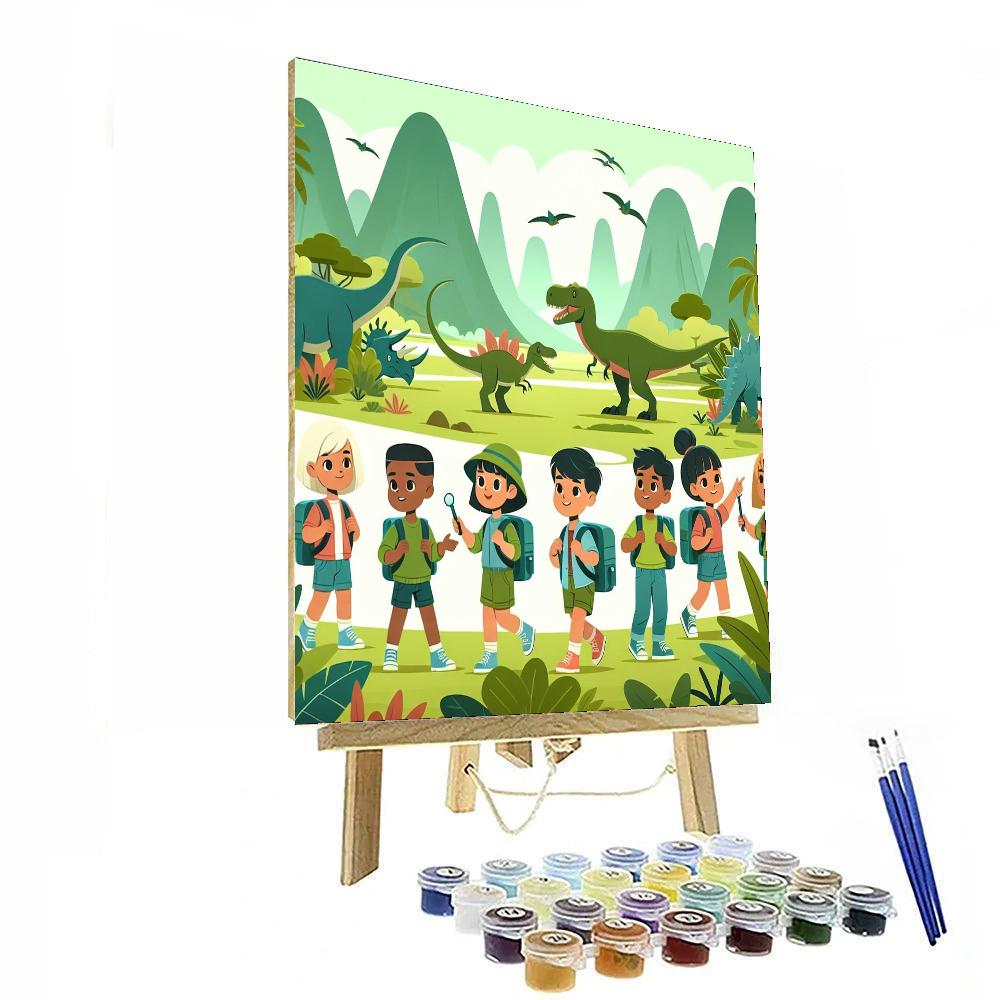 Dinosaur Kingdom Expedition Painting Number Kit