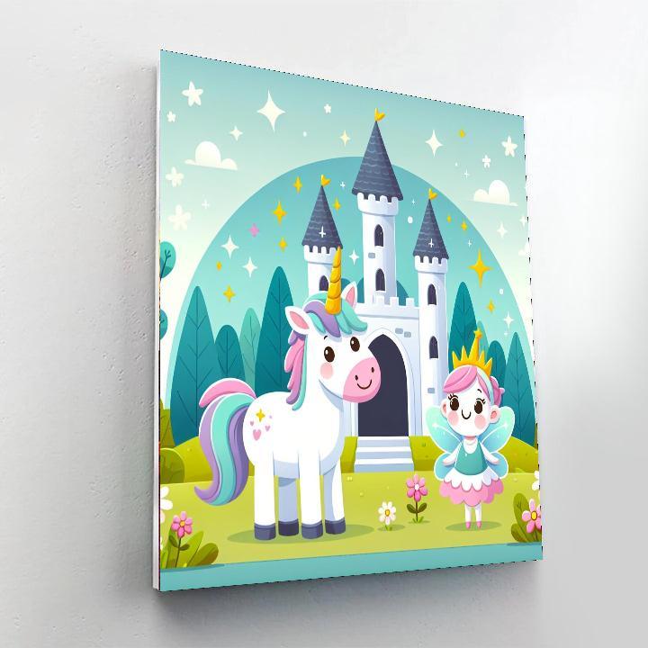 Friendly Fairy Tale Land DIY Paint By Numbers