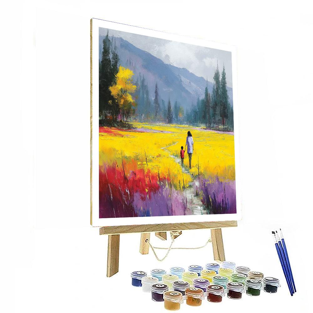Bonds In The Blooming Field Painting Number Kit