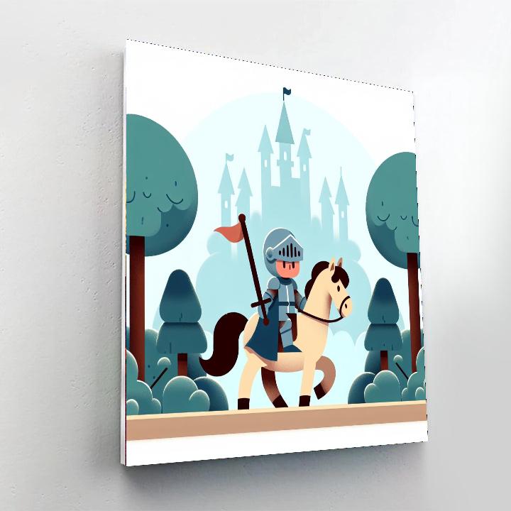 Noble Knight's Quest Paint By Numbers Art